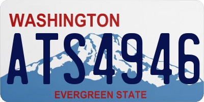 WA license plate ATS4946