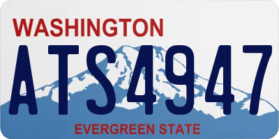 WA license plate ATS4947