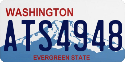 WA license plate ATS4948