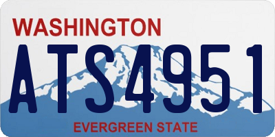 WA license plate ATS4951