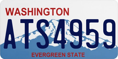 WA license plate ATS4959