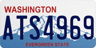 WA license plate ATS4969