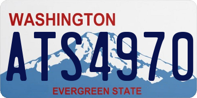 WA license plate ATS4970