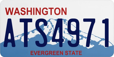 WA license plate ATS4971
