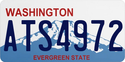 WA license plate ATS4972