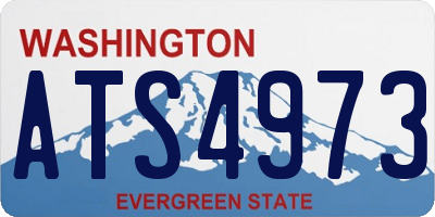WA license plate ATS4973
