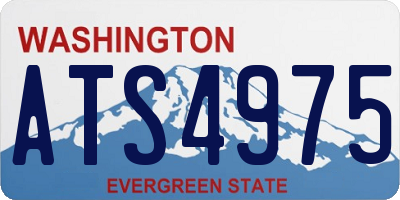 WA license plate ATS4975