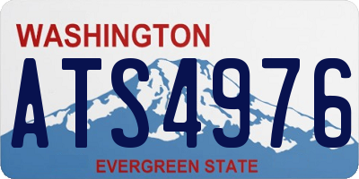 WA license plate ATS4976