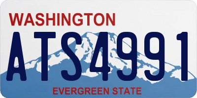 WA license plate ATS4991