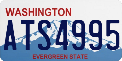 WA license plate ATS4995