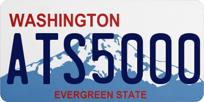 WA license plate ATS5000