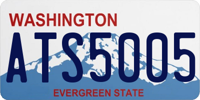 WA license plate ATS5005
