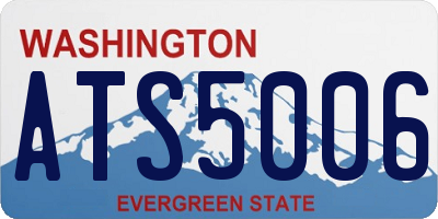WA license plate ATS5006