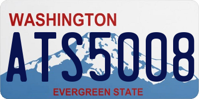 WA license plate ATS5008