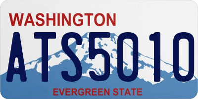 WA license plate ATS5010