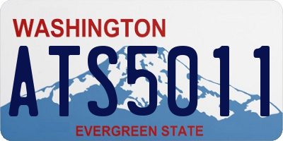 WA license plate ATS5011