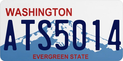 WA license plate ATS5014