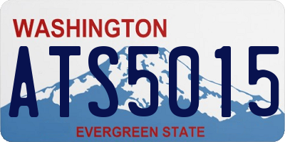 WA license plate ATS5015