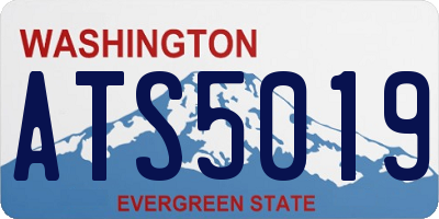WA license plate ATS5019