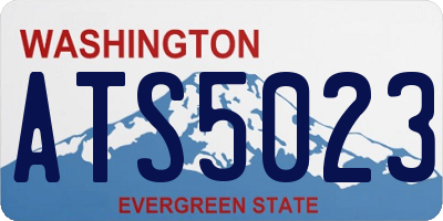 WA license plate ATS5023