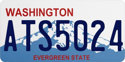 WA license plate ATS5024