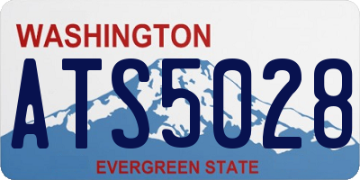 WA license plate ATS5028