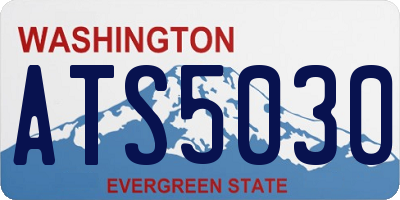 WA license plate ATS5030