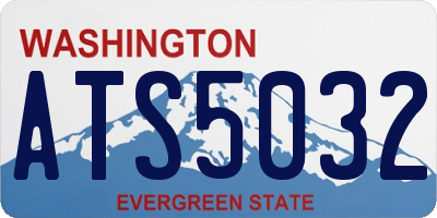 WA license plate ATS5032