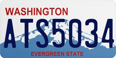 WA license plate ATS5034