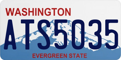WA license plate ATS5035