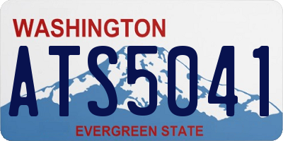 WA license plate ATS5041