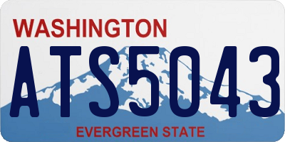 WA license plate ATS5043