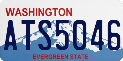 WA license plate ATS5046
