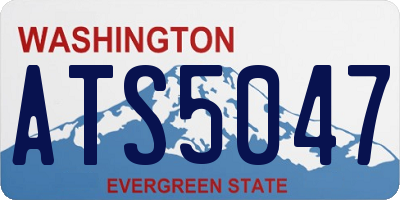 WA license plate ATS5047