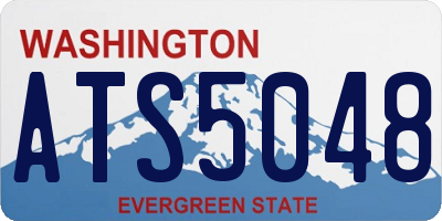 WA license plate ATS5048