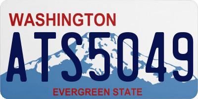 WA license plate ATS5049