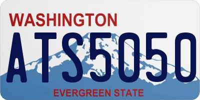 WA license plate ATS5050