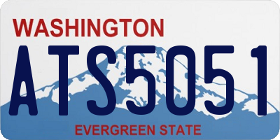 WA license plate ATS5051
