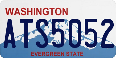 WA license plate ATS5052