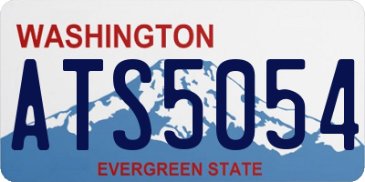 WA license plate ATS5054