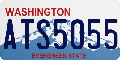 WA license plate ATS5055