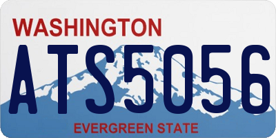 WA license plate ATS5056