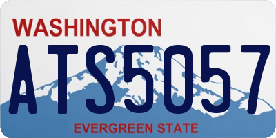 WA license plate ATS5057