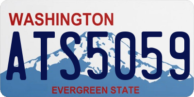 WA license plate ATS5059
