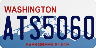 WA license plate ATS5060