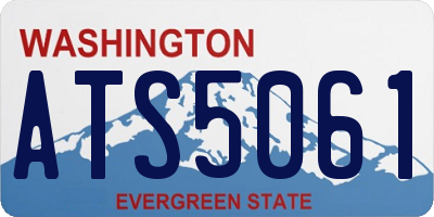 WA license plate ATS5061