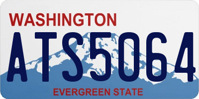 WA license plate ATS5064