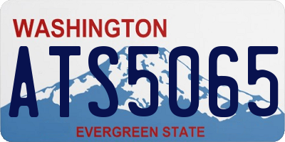 WA license plate ATS5065