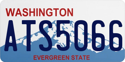 WA license plate ATS5066
