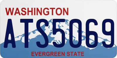 WA license plate ATS5069